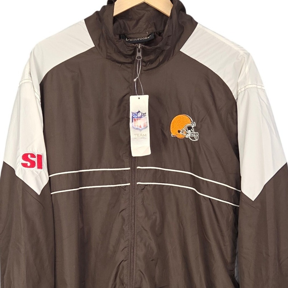 Cleveland Browns Sports Illustrated Windbreaker Jacket Mens XXL Full Zip NFL NEW